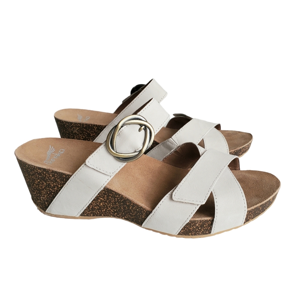 DANSKO Susie Ivory never worn Cork Wedge size EU 41, US 10.5 or 11